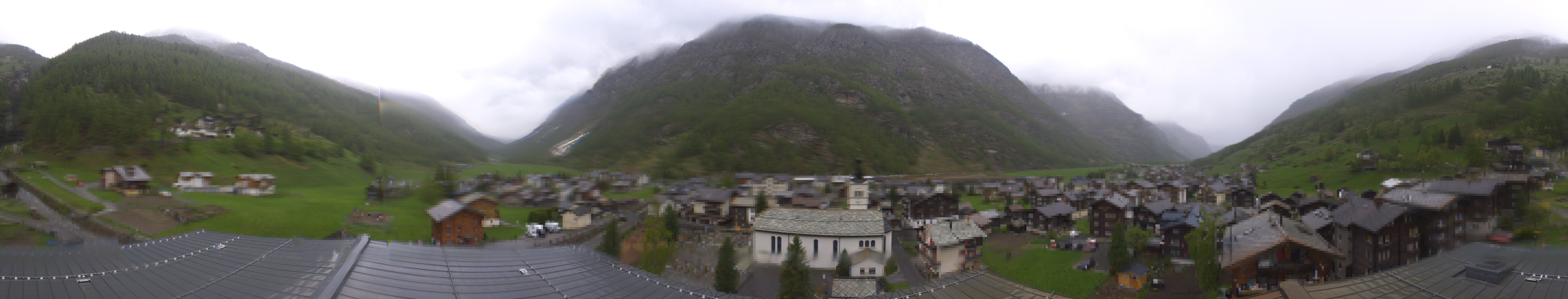 Archived image Webcam Täsch - Panorama