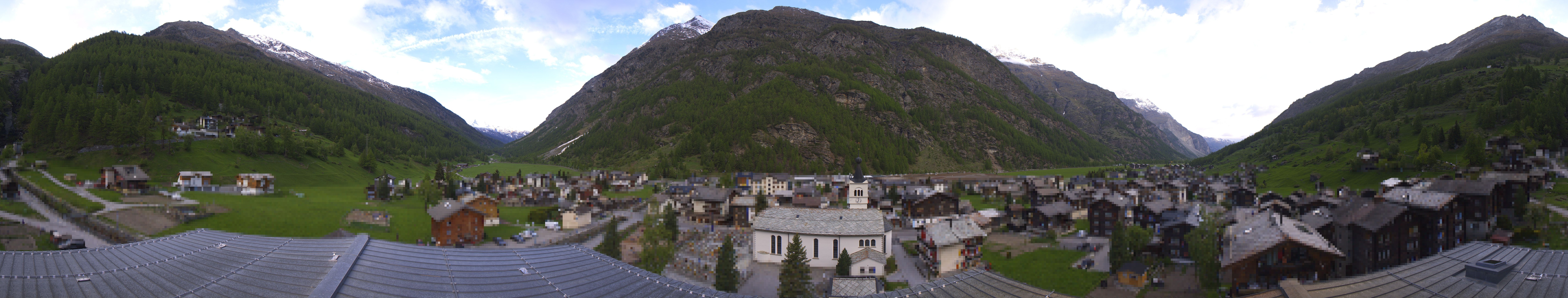 Archived image Webcam Täsch - Panorama