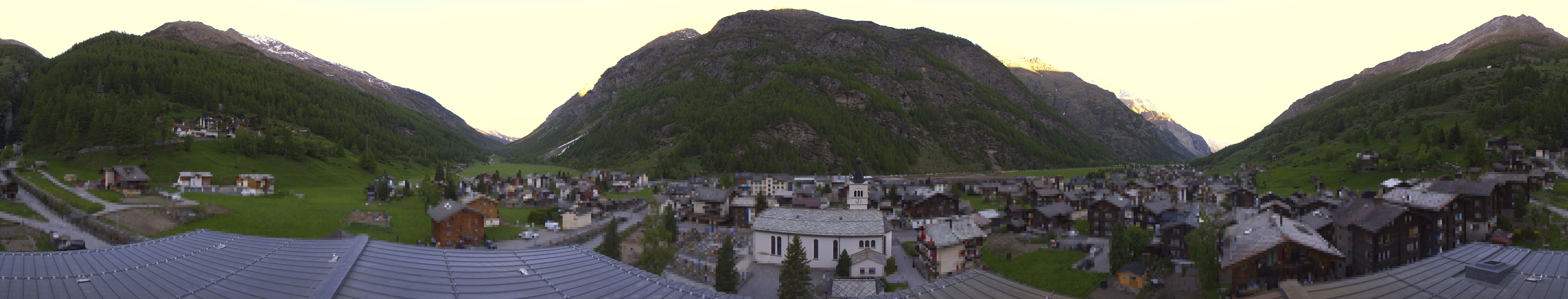Archived image Webcam Täsch - Panorama