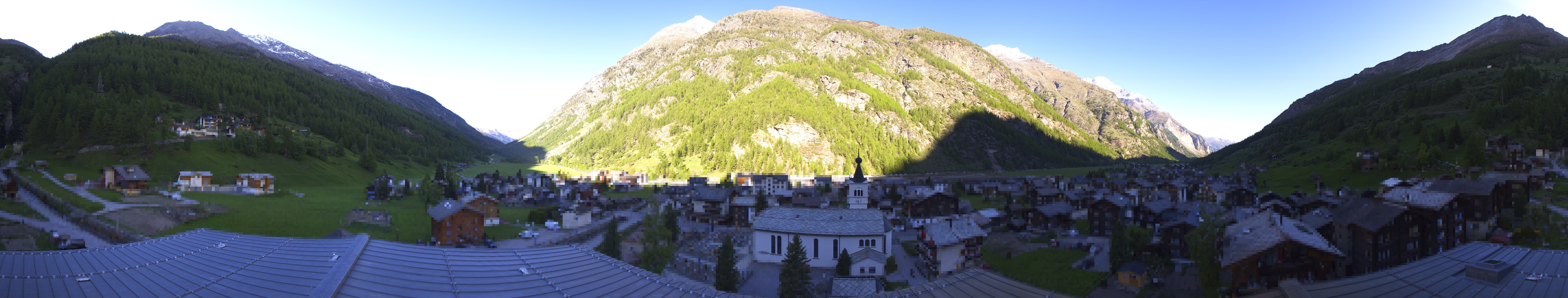 Archived image Webcam Täsch - Panorama