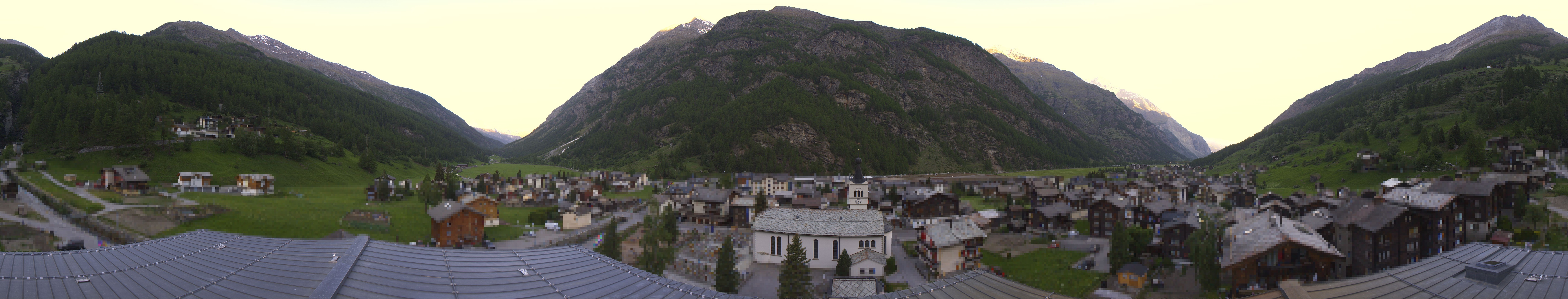 Archived image Webcam Täsch - Panorama