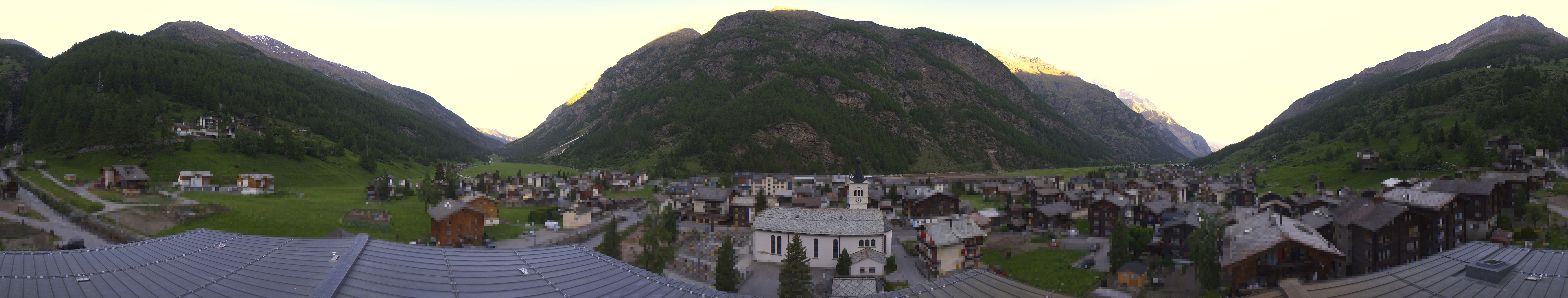 Archived image Webcam Täsch - Panorama