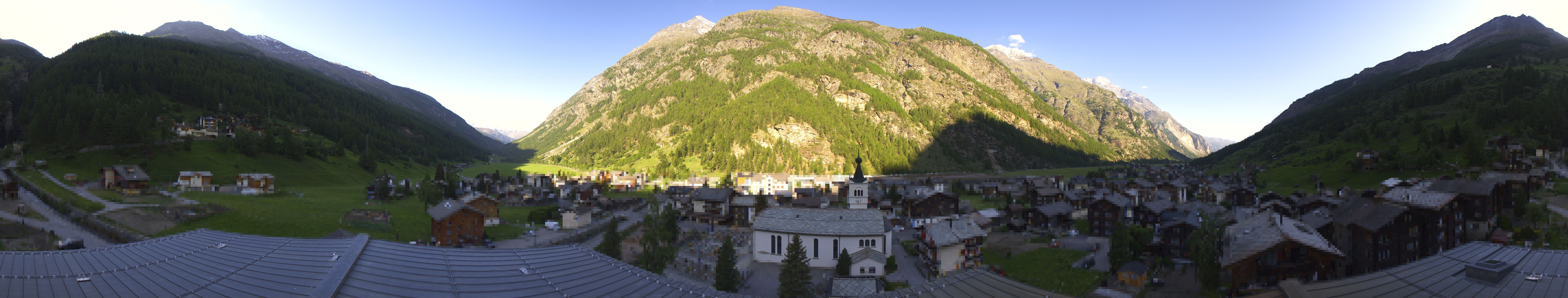 Archived image Webcam Täsch - Panorama