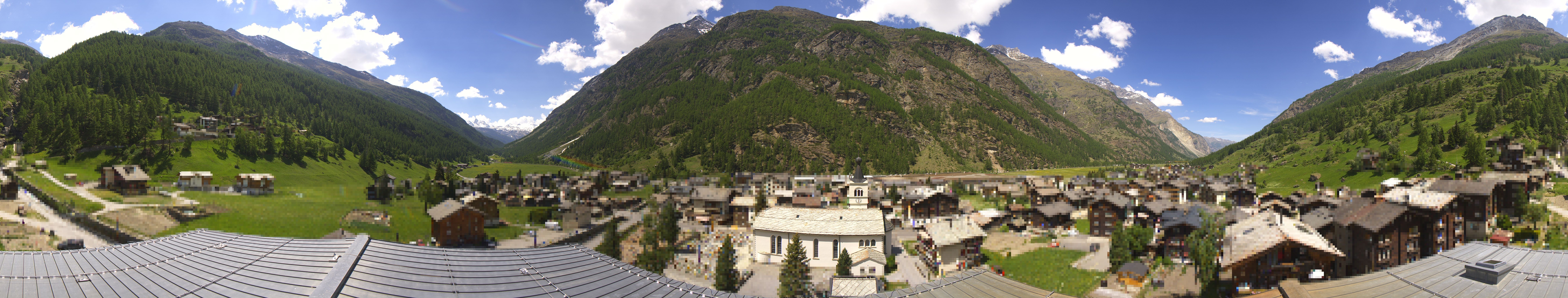 Archived image Webcam Täsch - Panorama