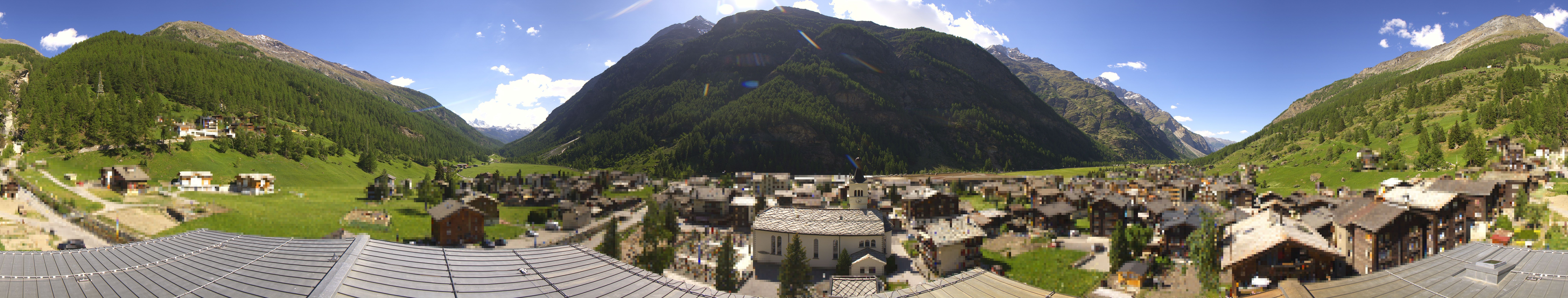 Archived image Webcam Täsch - Panorama