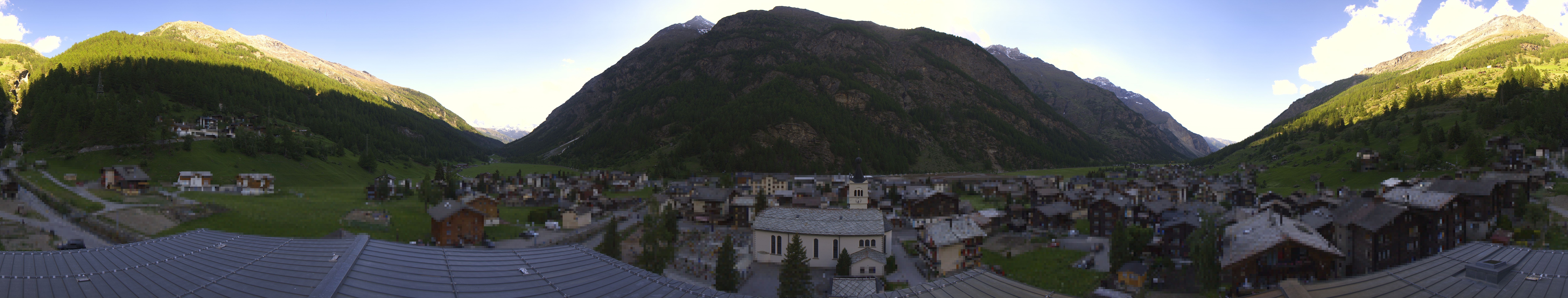 Archived image Webcam Täsch - Panorama