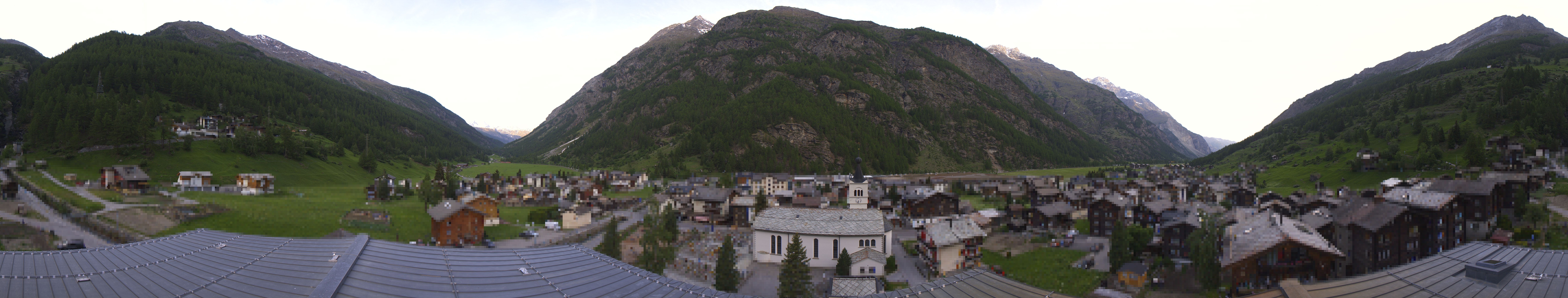 Archived image Webcam Täsch - Panorama