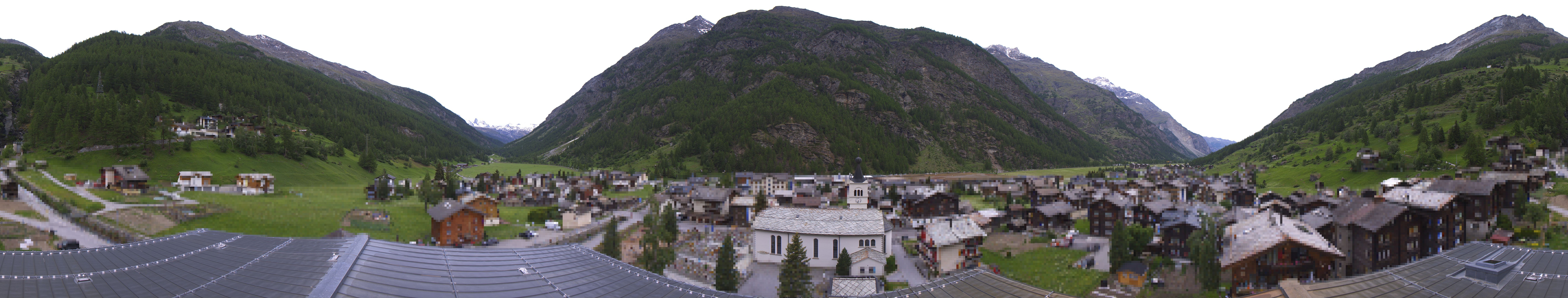 Archived image Webcam Täsch - Panorama