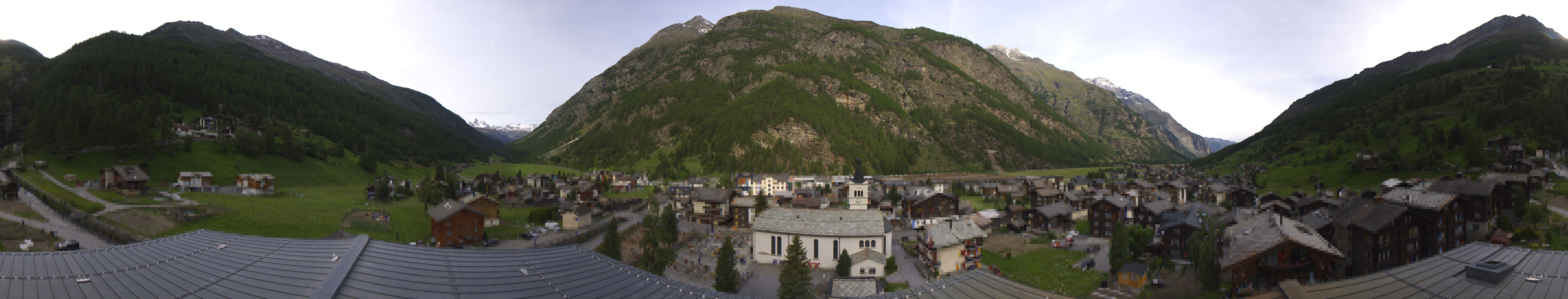 Archived image Webcam Täsch - Panorama