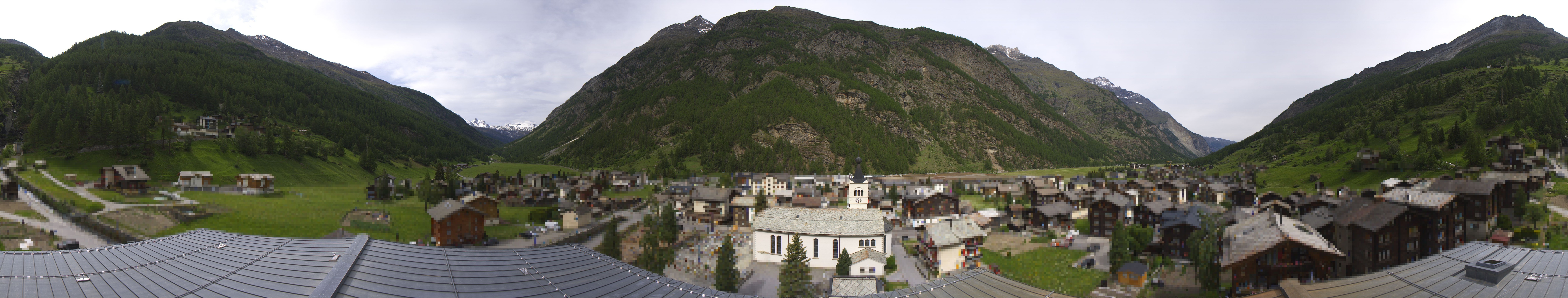 Archived image Webcam Täsch - Panorama