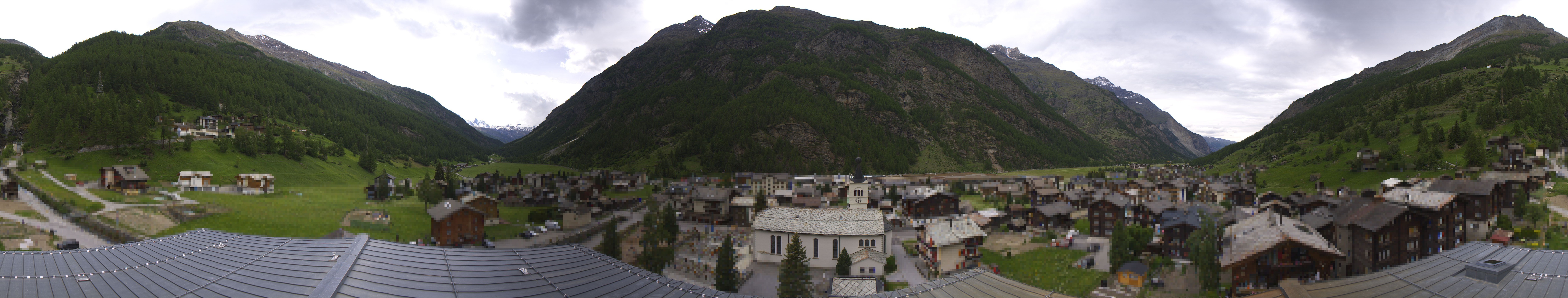 Archived image Webcam Täsch - Panorama