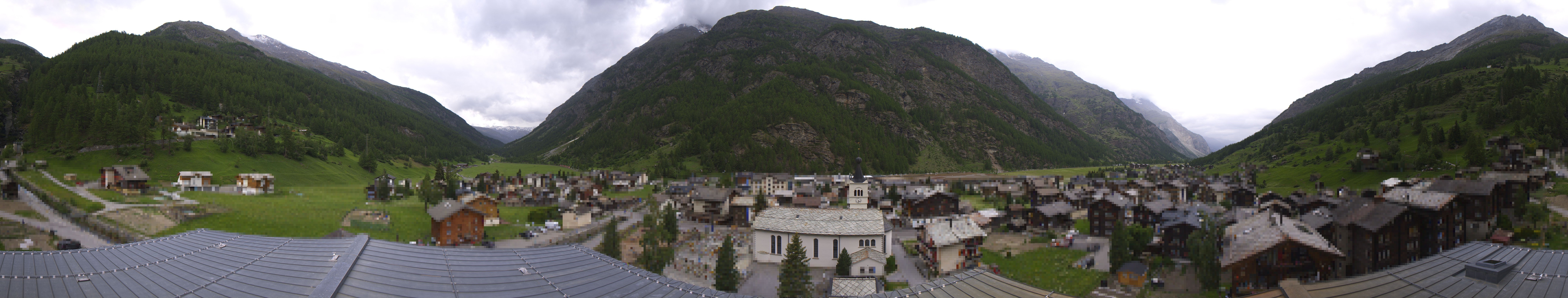Archived image Webcam Täsch - Panorama