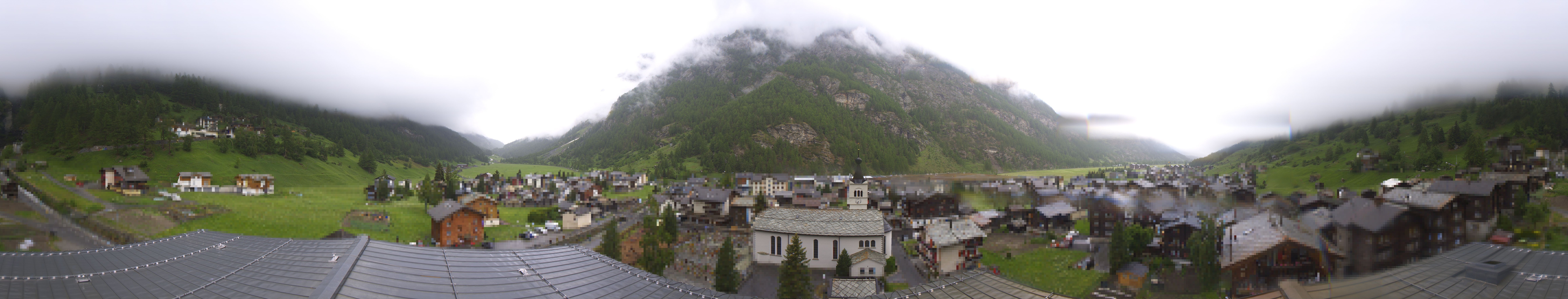 Archived image Webcam Täsch - Panorama