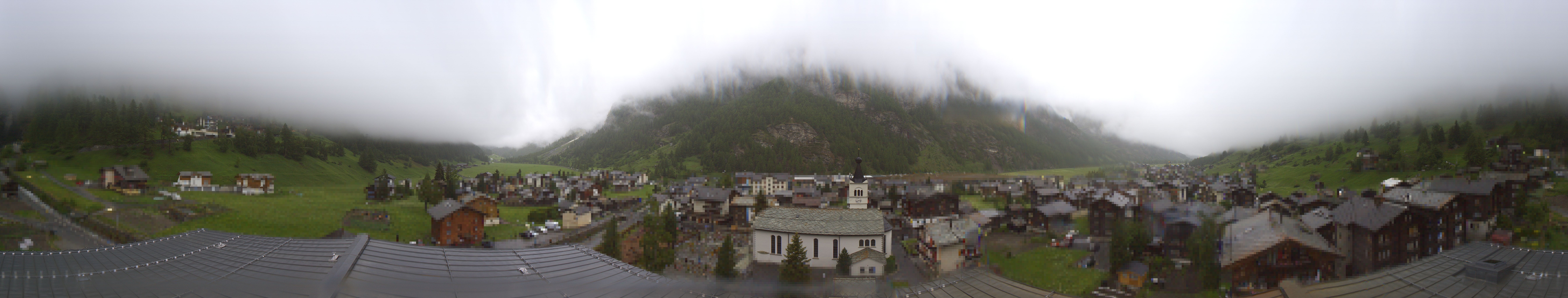 Archived image Webcam Täsch - Panorama