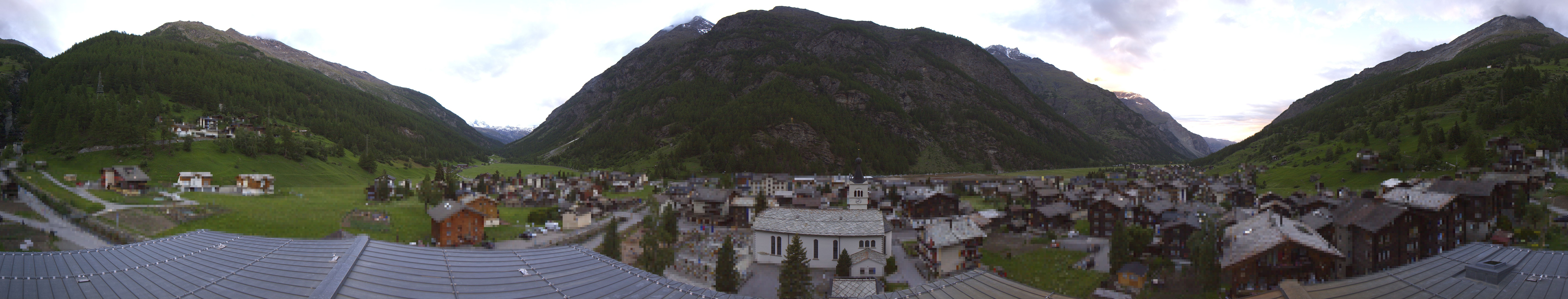 Archived image Webcam Täsch - Panorama