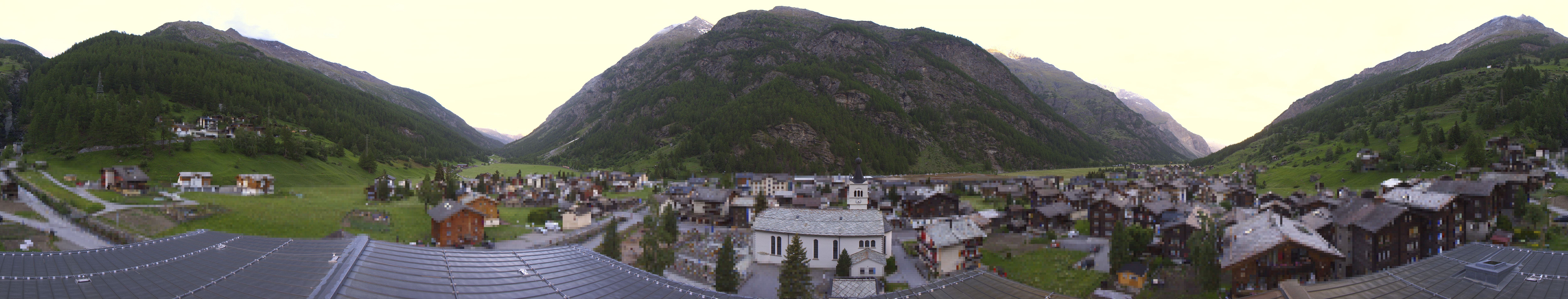 Archived image Webcam Täsch - Panorama