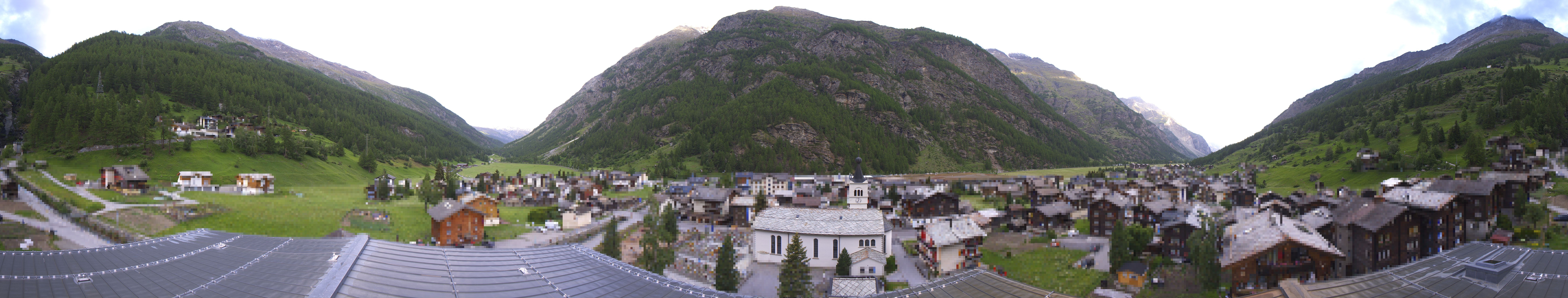 Archived image Webcam Täsch - Panorama