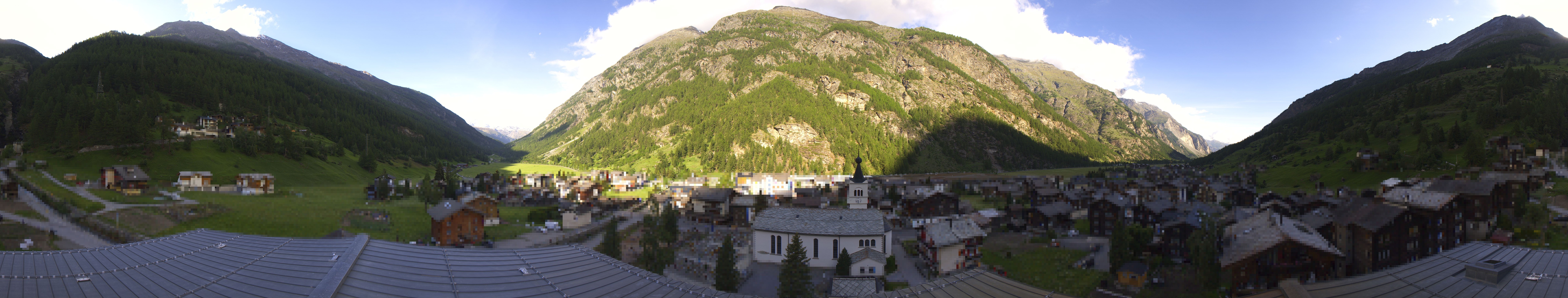 Archived image Webcam Täsch - Panorama