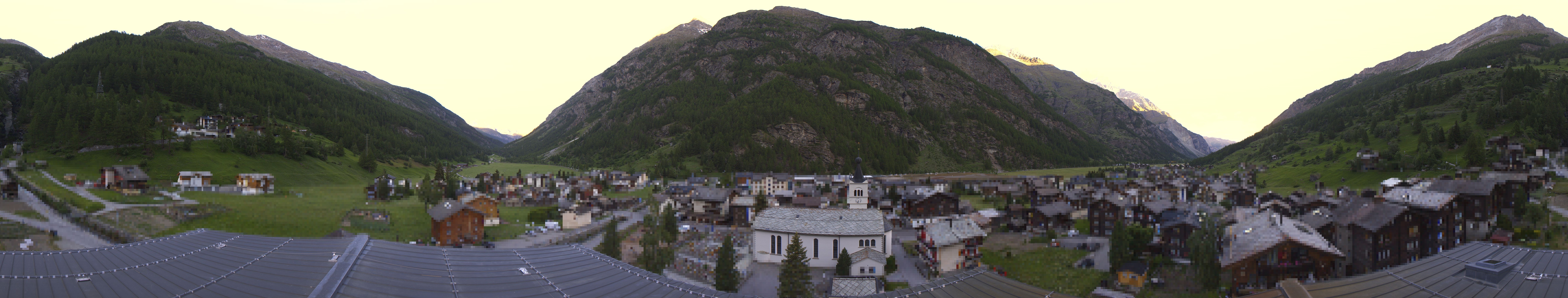 Archived image Webcam Täsch - Panorama