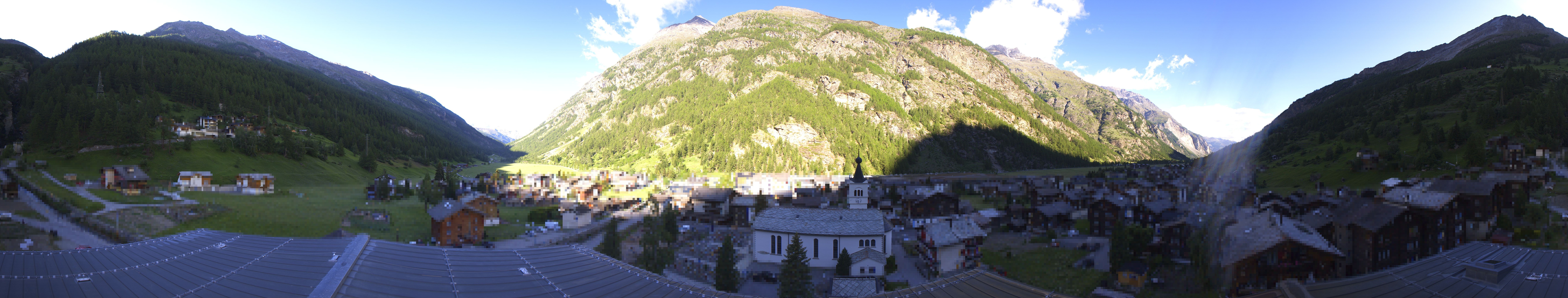 Archived image Webcam Täsch - Panorama