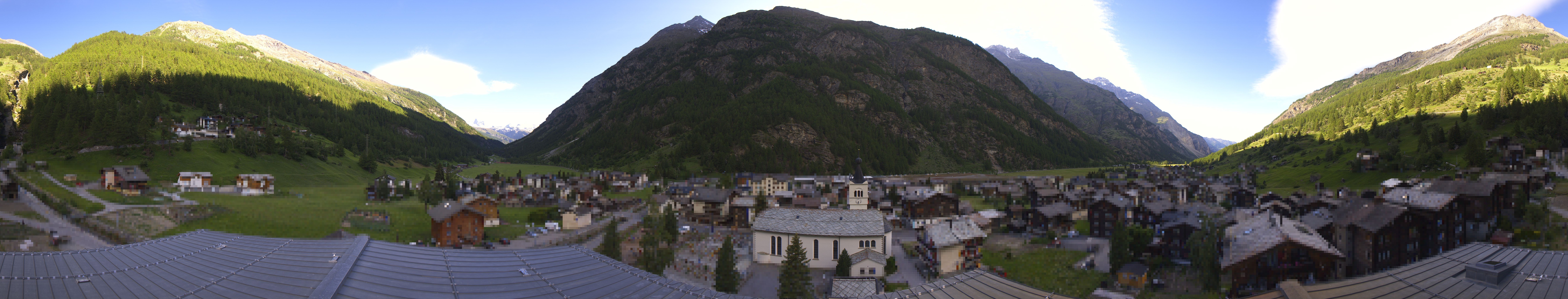 Archived image Webcam Täsch - Panorama