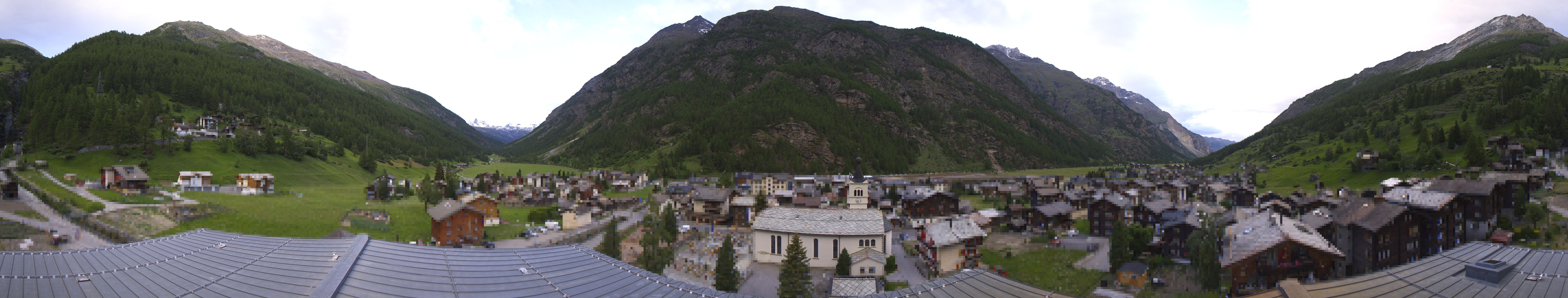 Archived image Webcam Täsch - Panorama