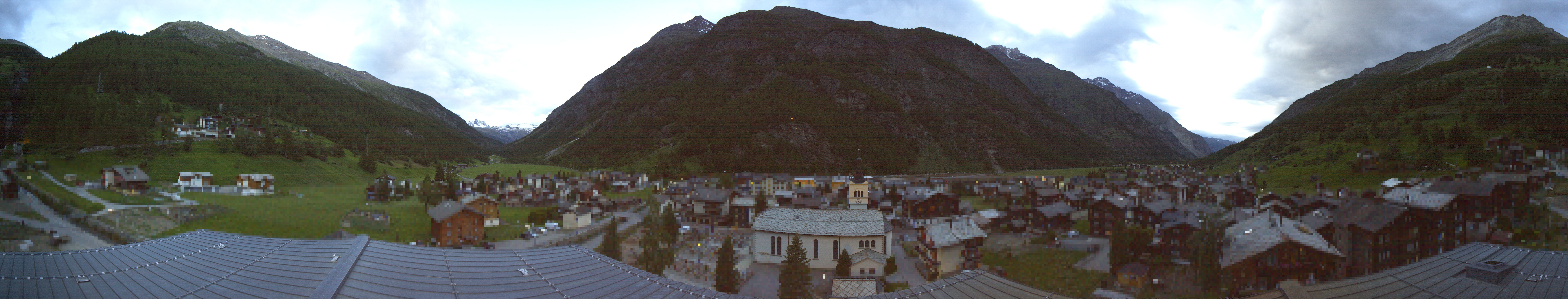 Archived image Webcam Täsch - Panorama