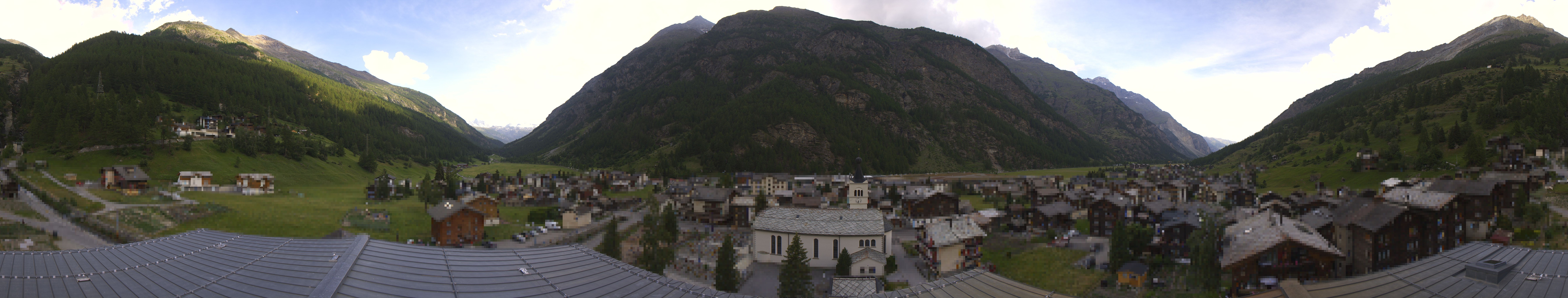 Archived image Webcam Täsch - Panorama