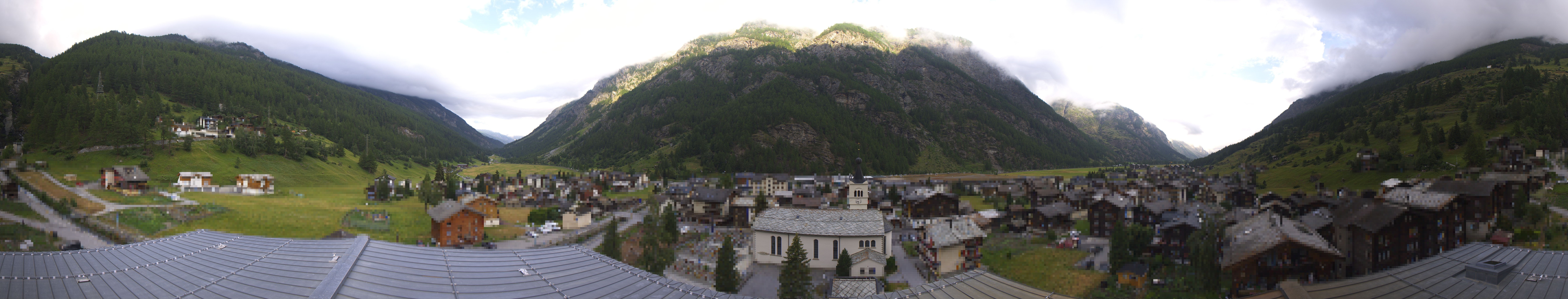 Archived image Webcam Täsch - Panorama