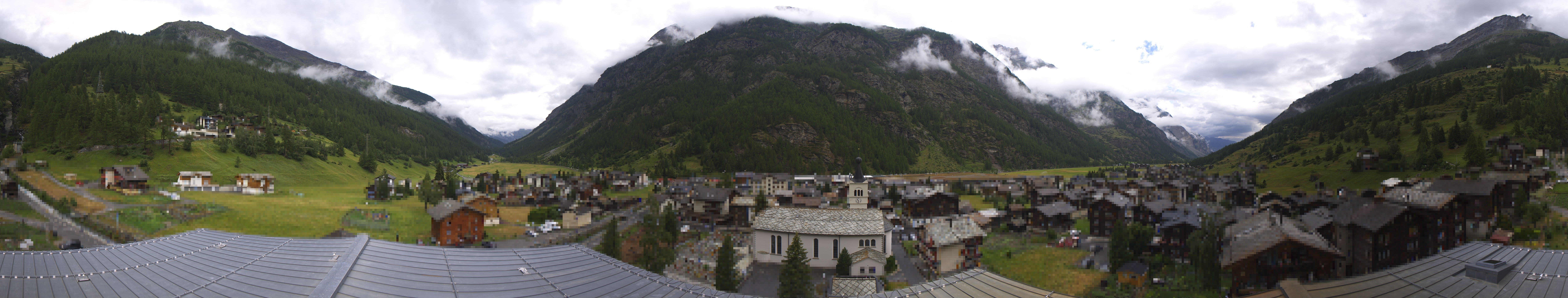 Archived image Webcam Täsch - Panorama