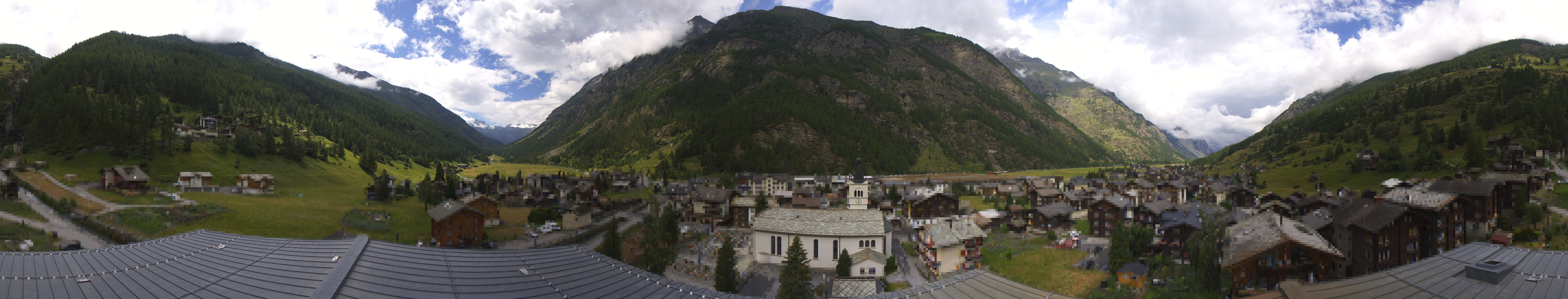 Archived image Webcam Täsch - Panorama