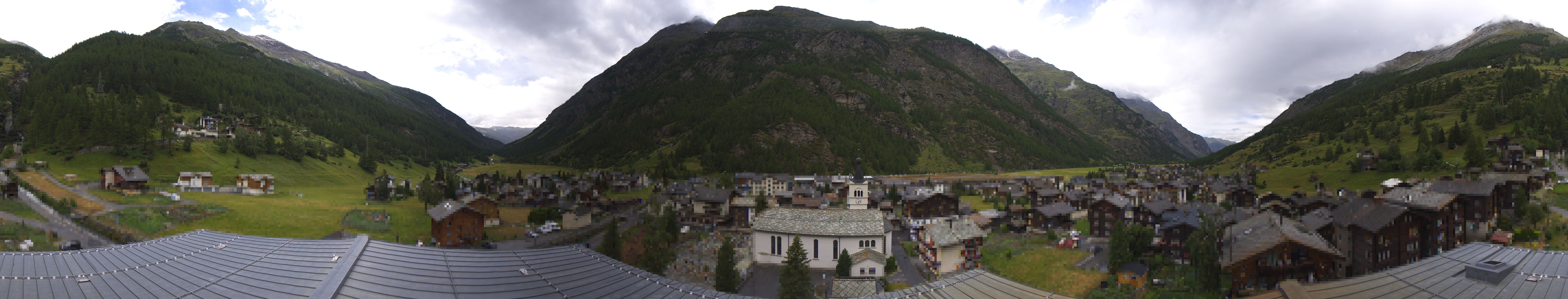Archived image Webcam Täsch - Panorama