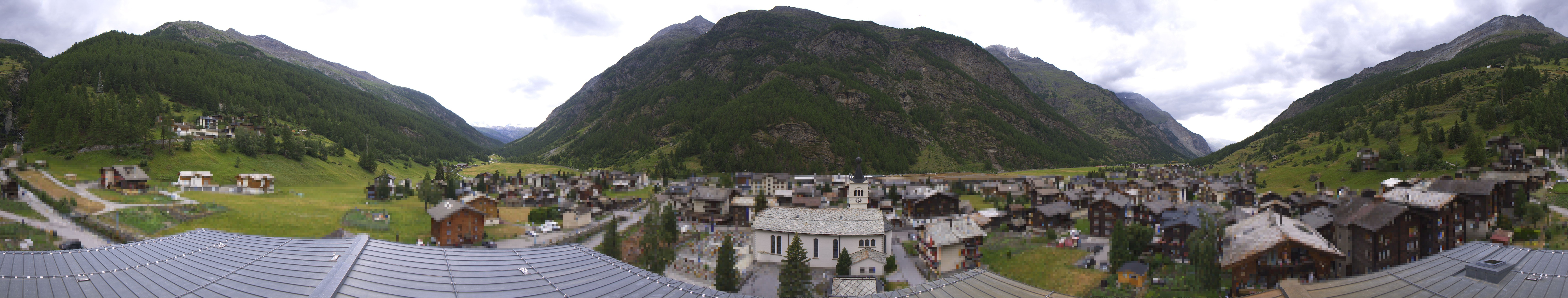 Archived image Webcam Täsch - Panorama