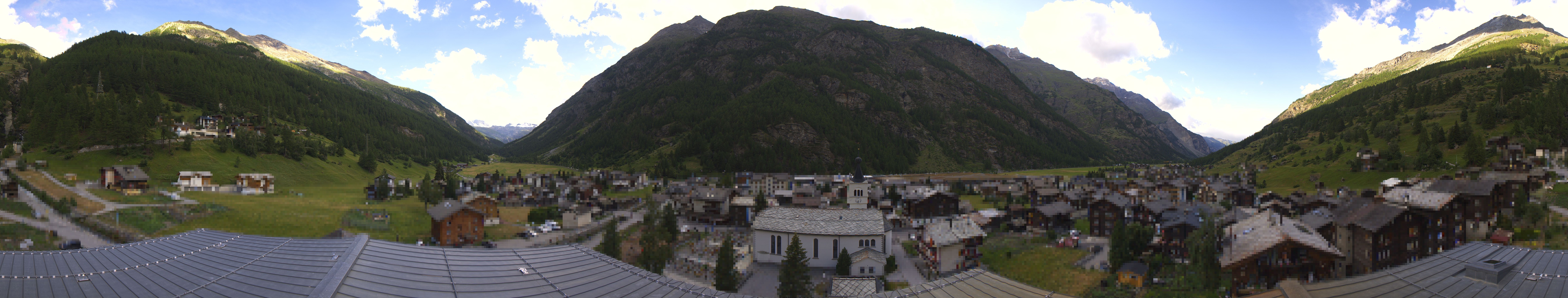 Archived image Webcam Täsch - Panorama