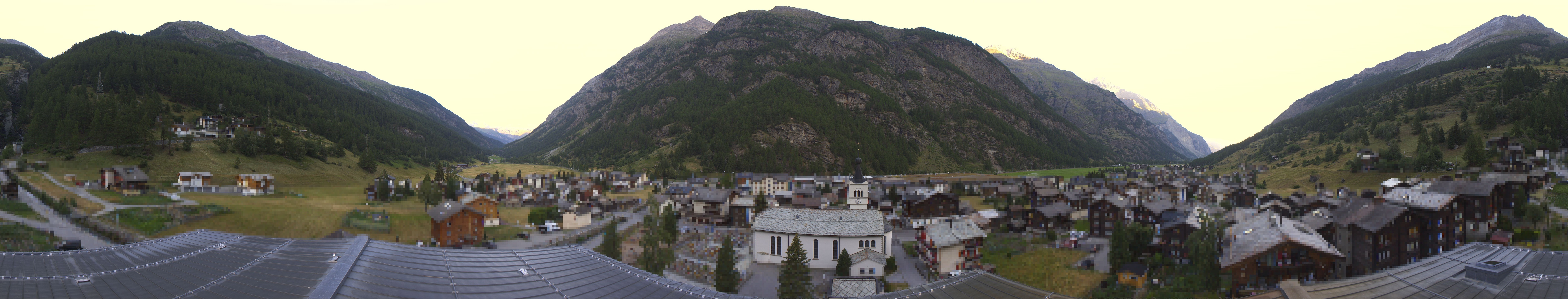 Archived image Webcam Täsch - Panorama