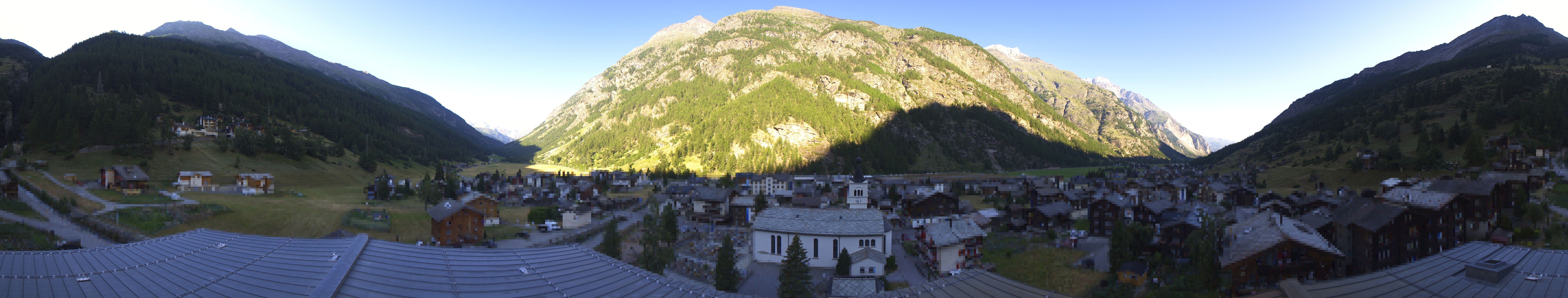 Archived image Webcam Täsch - Panorama