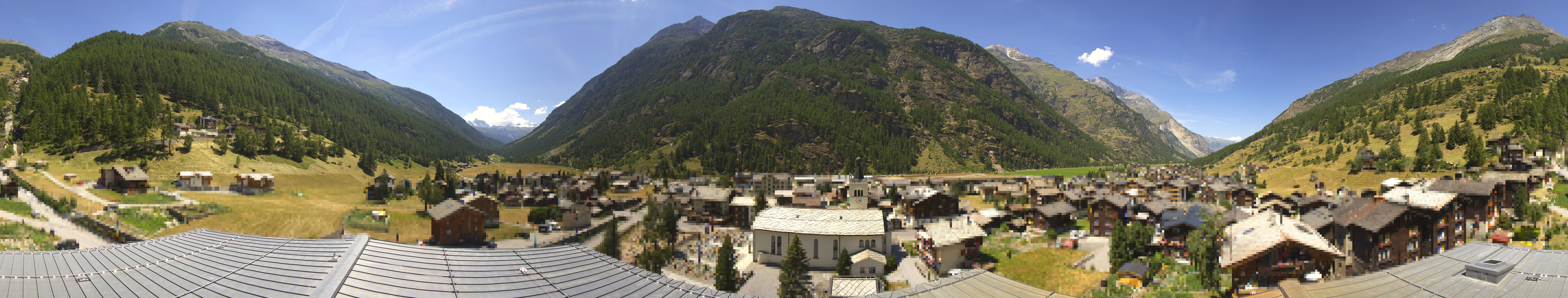 Archived image Webcam Täsch - Panorama
