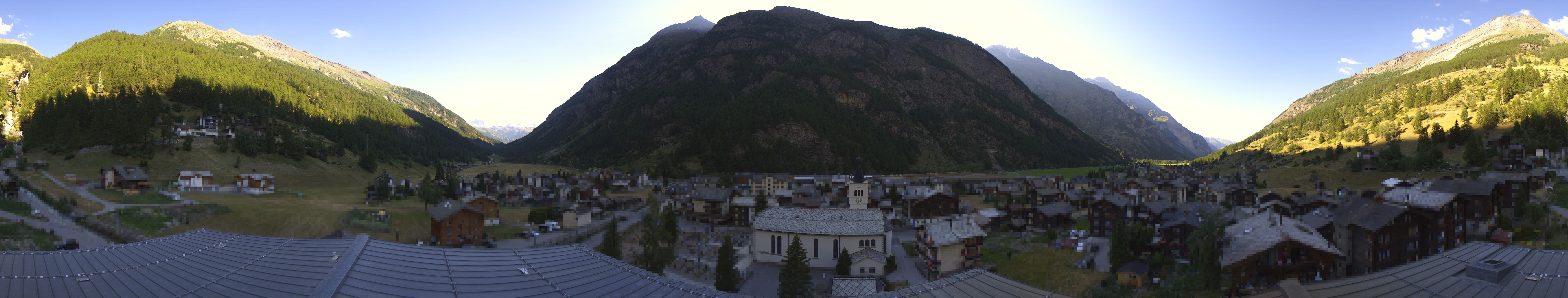 Archived image Webcam Täsch - Panorama