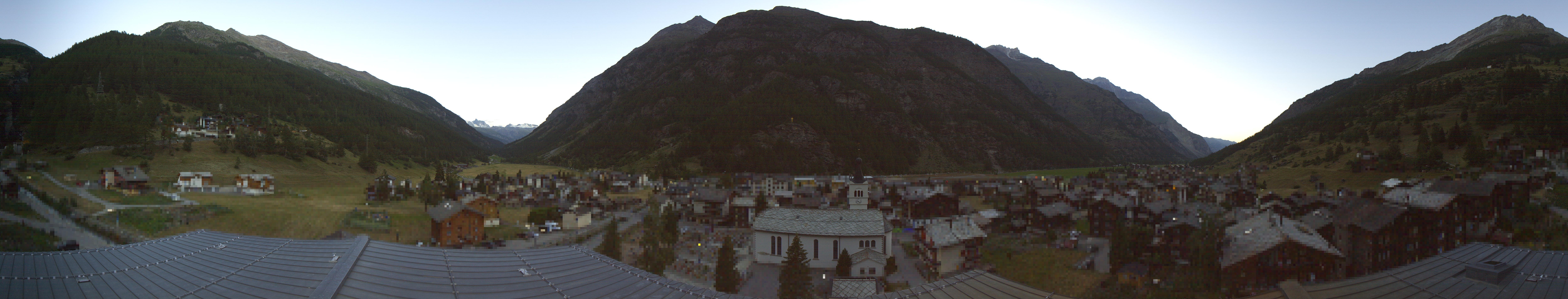 Archived image Webcam Täsch - Panorama
