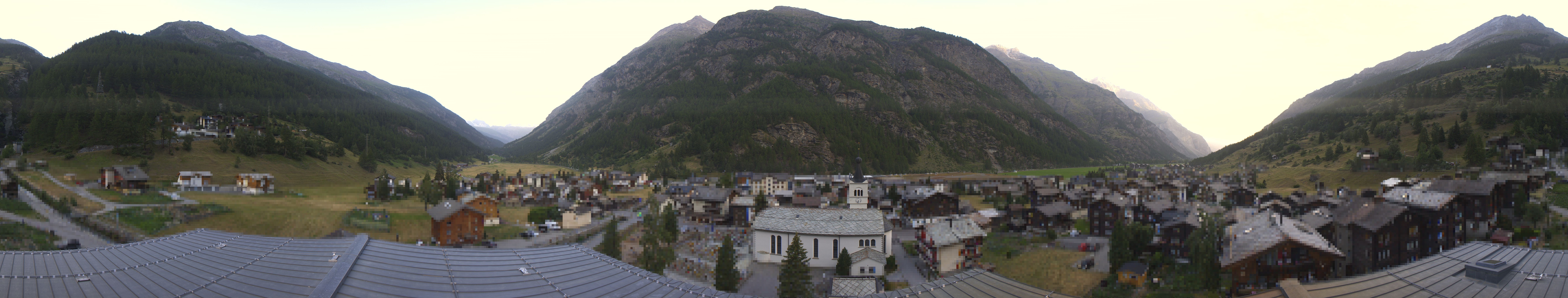Archived image Webcam Täsch - Panorama