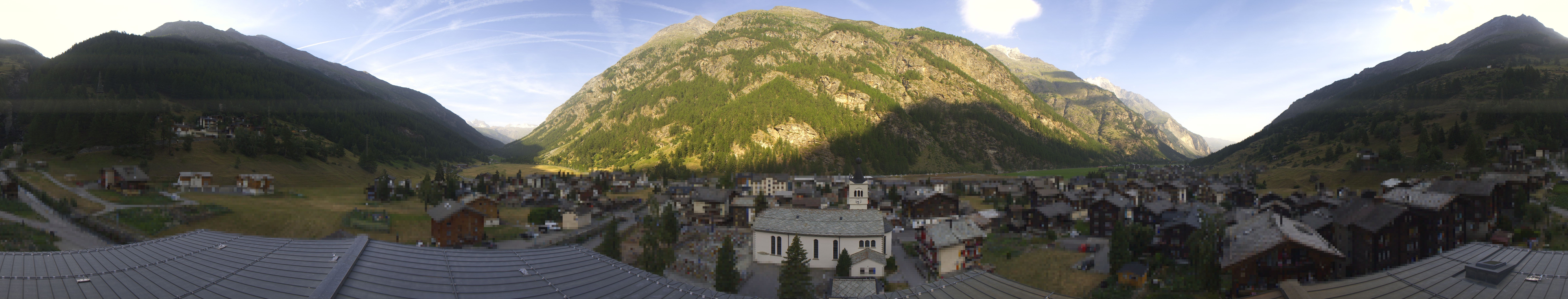 Archived image Webcam Täsch - Panorama
