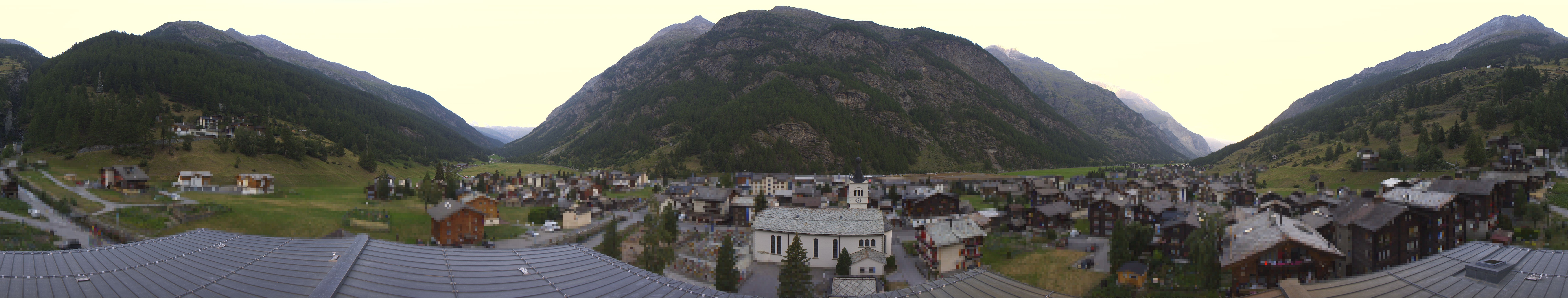 Archived image Webcam Täsch - Panorama