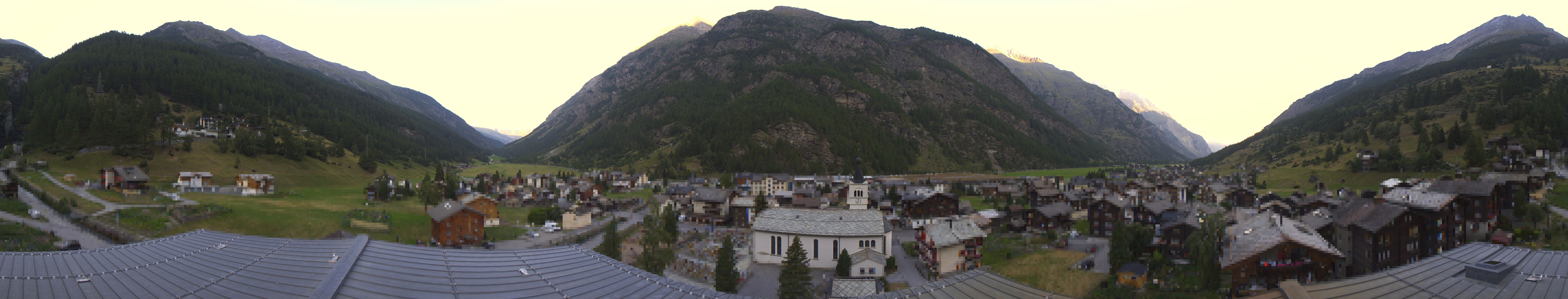 Archived image Webcam Täsch - Panorama