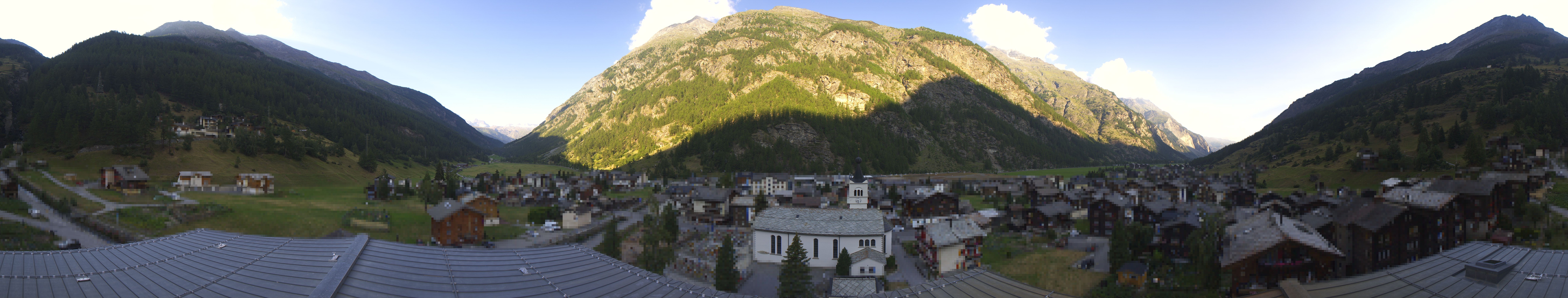 Archived image Webcam Täsch - Panorama