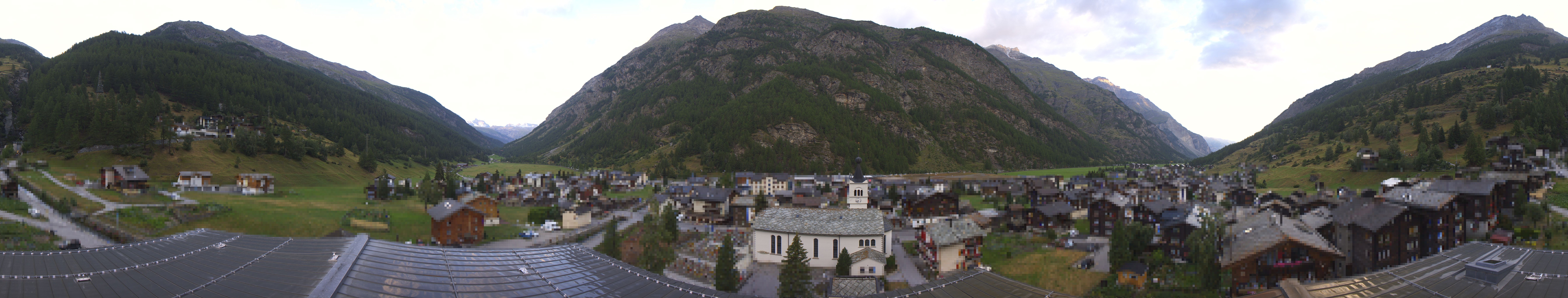 Archived image Webcam Täsch - Panorama