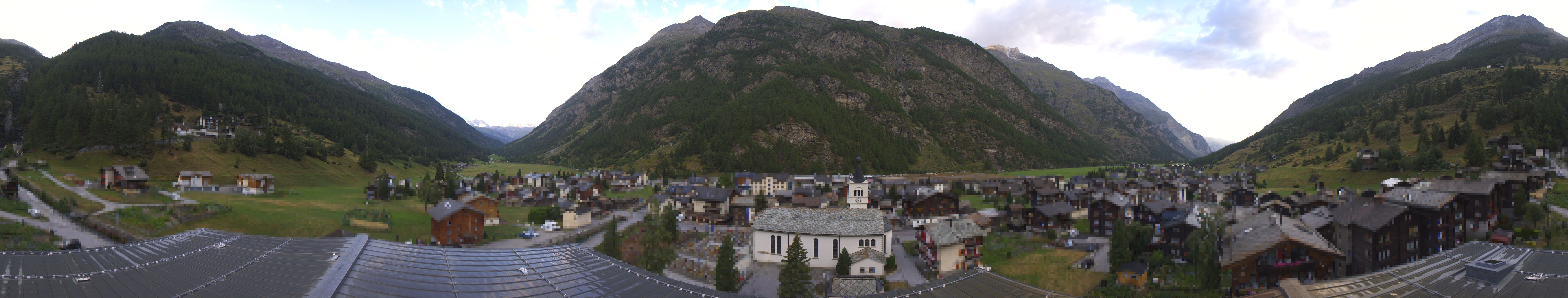 Archived image Webcam Täsch - Panorama