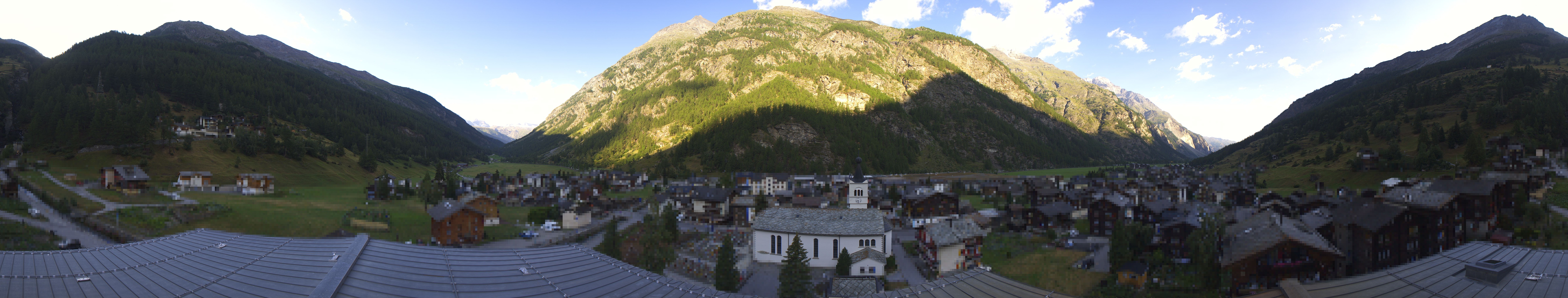 Archived image Webcam Täsch - Panorama