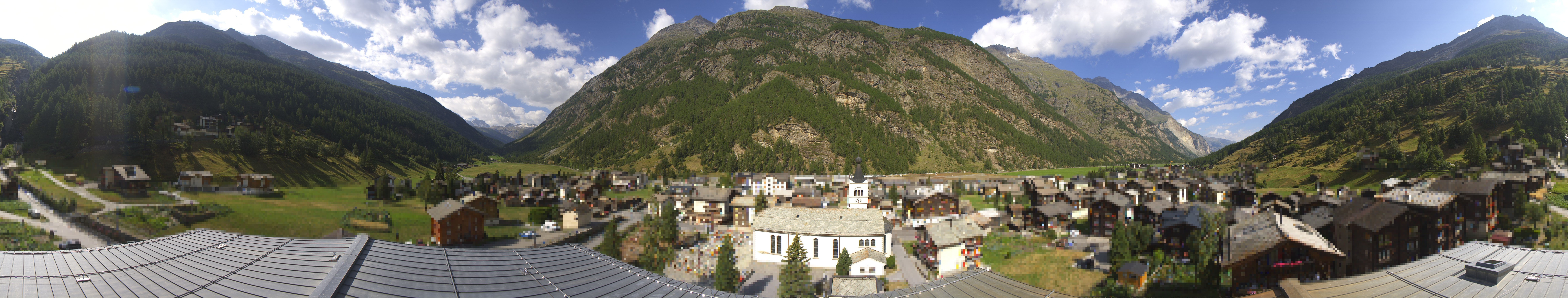 Archived image Webcam Täsch - Panorama