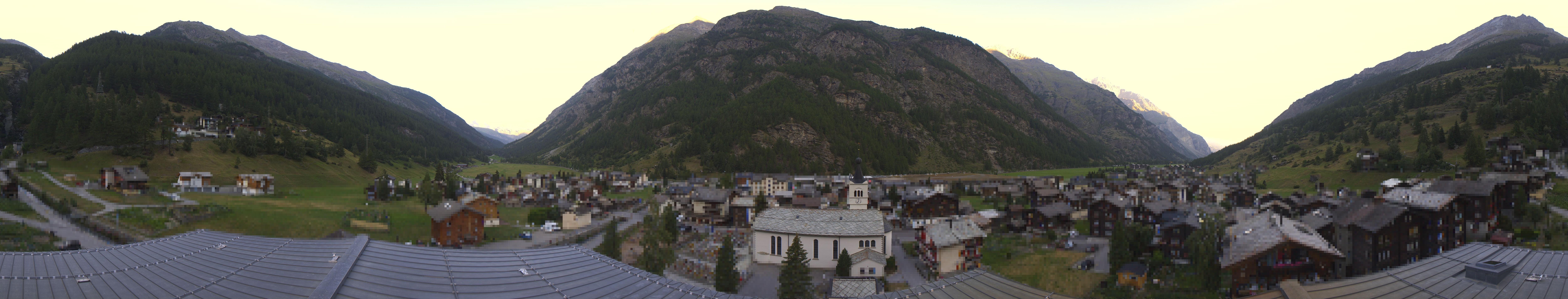 Archived image Webcam Täsch - Panorama