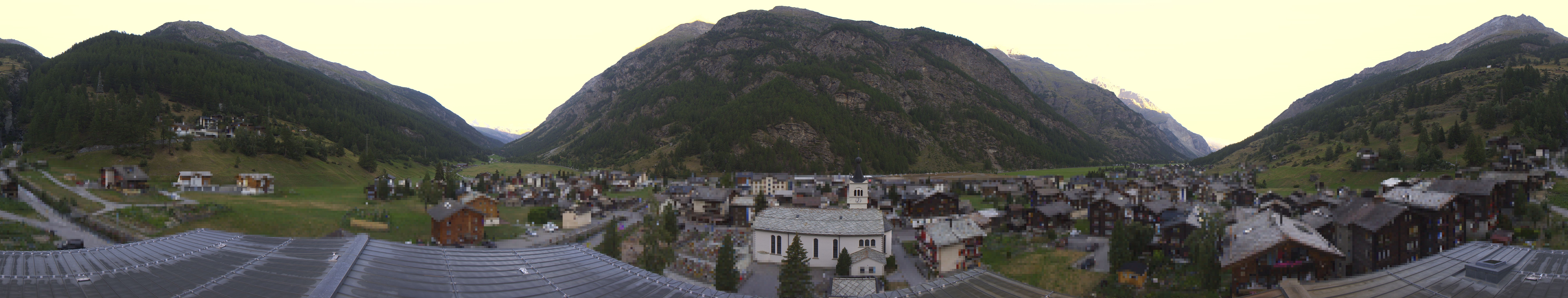 Archived image Webcam Täsch - Panorama